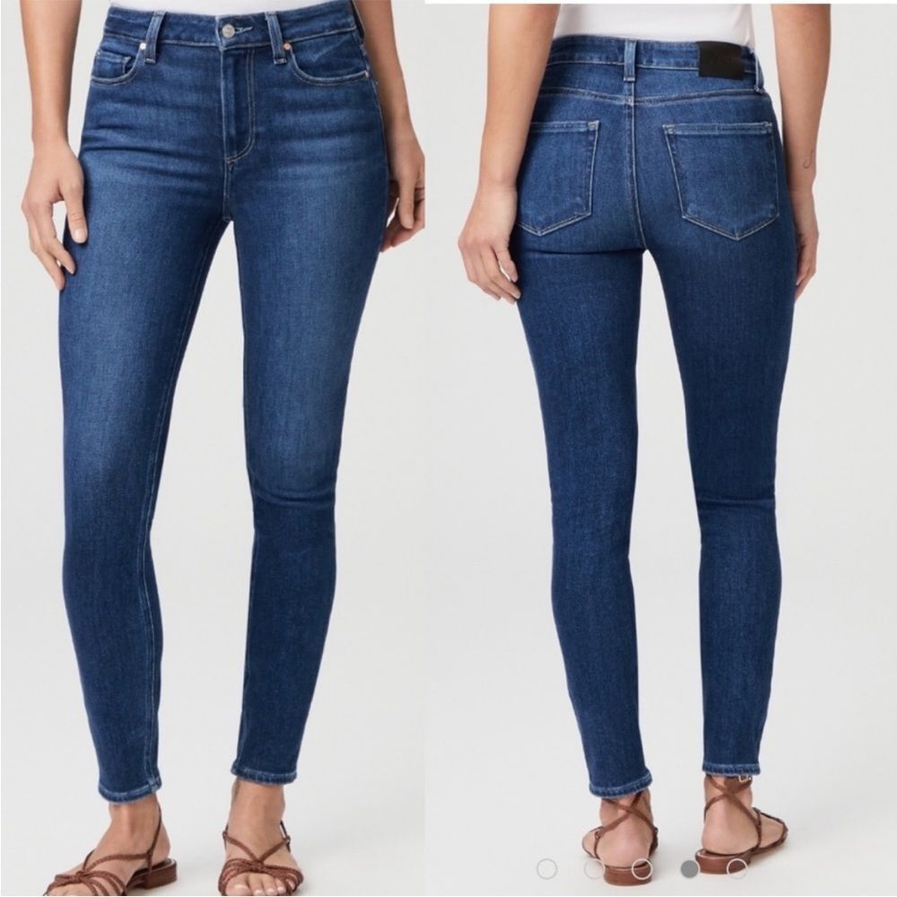PAIGE Hoxton Ankle skinny dark wash stretch jeans Women’s size 25